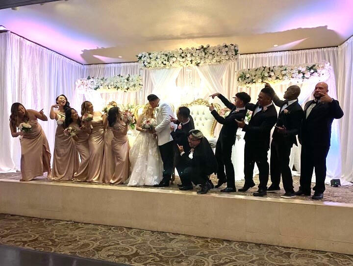 Lighting, pipe & draping by Fortun Entertainment